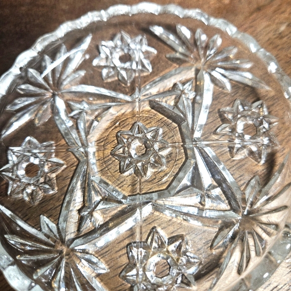 💚 Vintage glass coasters set of 5 Starburt - Picture 8 of 12